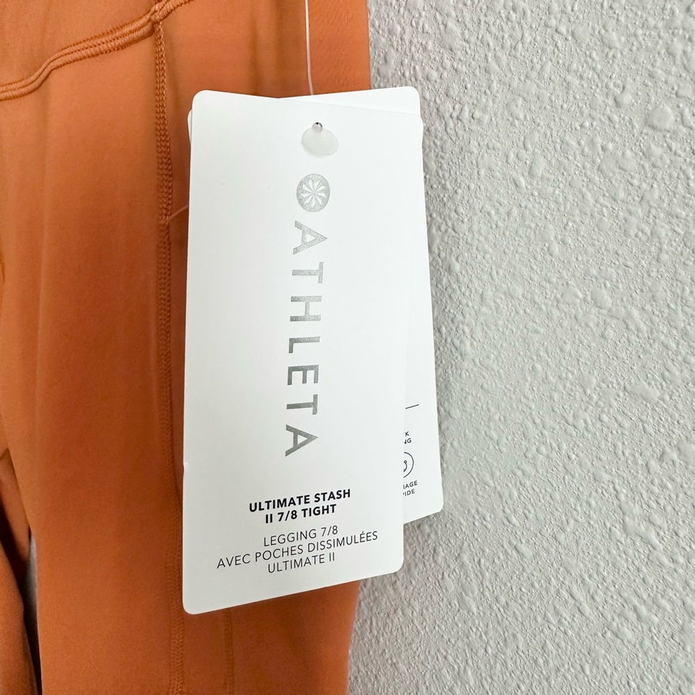 Athleta High-Rise Pocket Leggings in Burnt Orange - Picture 7 of 11